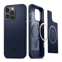   Spigen Mag Armor Apple iPhone 14 Pro Max Navy Blue MagSafe tok, kék