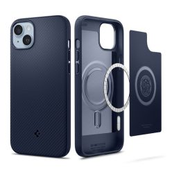 Spigen Mag Armor Apple iPhone 14 Navy Blue MagSafe tok, kék