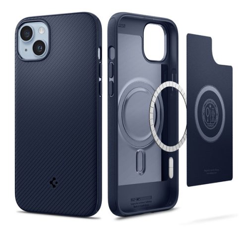 Spigen Mag Armor Apple iPhone 14 Navy Blue MagSafe tok, kék