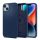 Spigen Silicone Fit Mag Apple iPhone 14 Plus Navy Blue MagSafe tok, kék