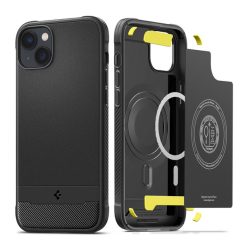   Spigen Rugged Armor Mag Apple iPhone 14 Plus Matte Black MagSafe tok, fekete