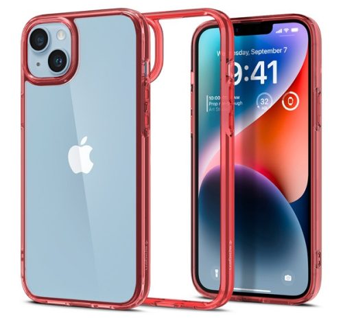 Spigen Ultra Hybrid Apple iPhone 14 Red Crystal tok, piros