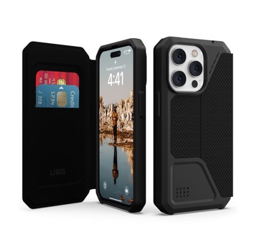 UAG Metropolis Apple iPhone 14 Pro hátlap tok, Kevlar Black