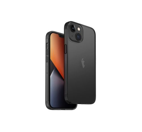 Uniq Hybrid Air Fender Apple iPhone 14 Plus, szilikon tok, fekete-átlátszó