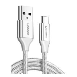   Ugreen US288 Type-C - USB gyorstöltő adatkábel, 2m, fehér