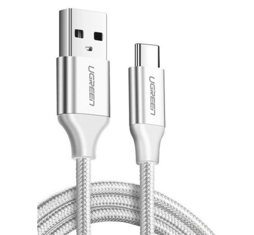 Ugreen US288 Type-C - USB gyorstöltő adatkábel, 2m, fehér