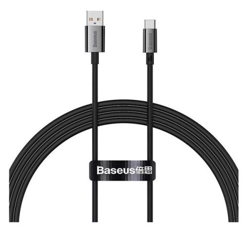 Baseus Superior USB-Type-C adatkábel, 100W, 1,5m, fekete