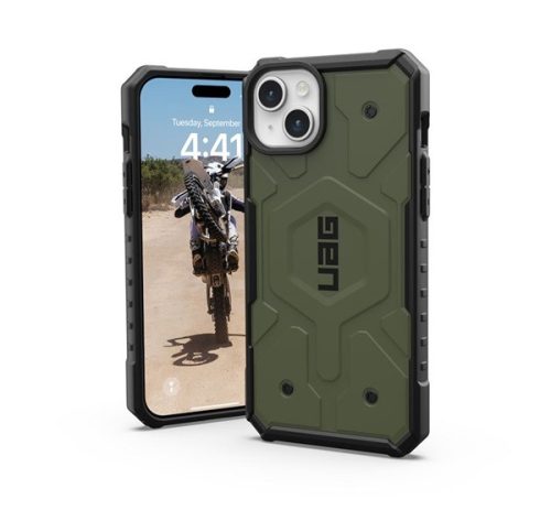 UAG Pathfinder MagSafe Apple iPhone 15 Plus hátlap tok, olive drab