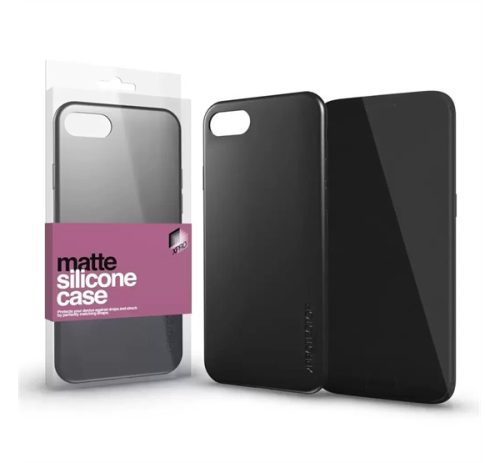 Xprotector Szilikon matte tok ultravékony Apple iPhone 15 Plus, fekete