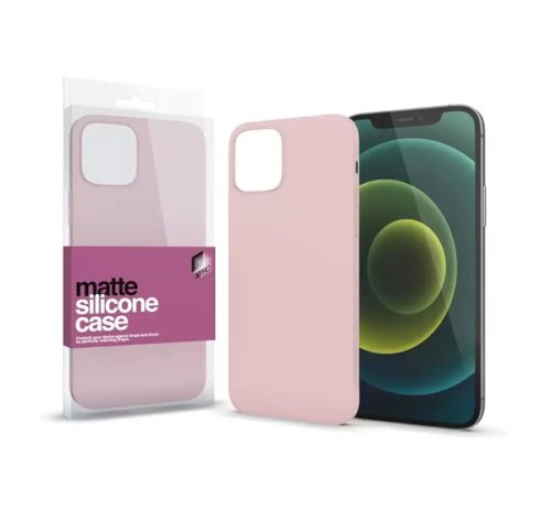 Xprotector Szilikon matte tok ultravékony Apple iPhone 15 Plus, púderpink