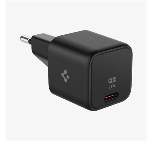 Spigen PowerArc PE2103 mini hálózati töltő adapter, Type-C, GaN, 27W, fekete