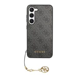   Guess 4G Charms Samsung Galaxy S24 Ultra szilikon tok, fekete