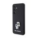 Karl Lagerfeld Saffiano Karl & Choupette Metal Pin Samsung Galaxy S24 tok, fekete