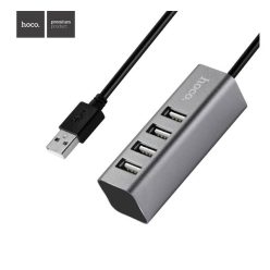 Hoco HB1 USB HUB USB A - 4 x USB A, grafit