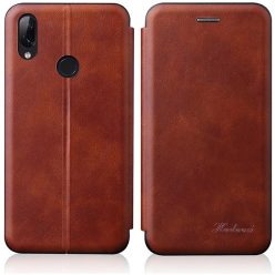   Xiaomi Redmi Note 8 Pro, Oldalra nyíló tok, stand, Wooze Protect And Dress Book, barna