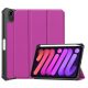 Apple iPad Mini (2021) (8.3), mappa tok, Apple Pencil tartóval, Smart Case, Wooze New Style Trifold Case, lila