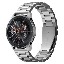   Samsung Galaxy Watch (46mm) SM-R800 / R805, fém pótszíj, Spigen Modern Fit, ezüst