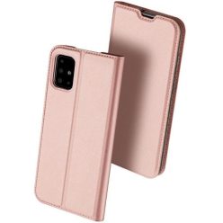   Xiaomi Poco F4 GT, Oldalra nyíló tok, stand, Dux Ducis, vörösarany