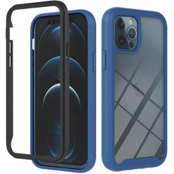   Huawei Honor Magic 4 Lite / X9 4G / X9 5G / X30, Szilikon hátlap és műanyag előlapi tok, elő- és hátlapi üveggel, közepsen ütésálló, Wooze Power Case, fekete/kék