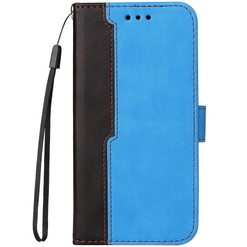 Apple iPhone 11 Pro, Oldalra nyíló tok, stand, kártyatartóval, kézpánttal, Wooze Colour Wallet, kék