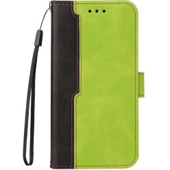   Apple iPhone 11 Pro, Oldalra nyíló tok, stand, kártyatartóval, kézpánttal, Wooze Colour Wallet, zöld