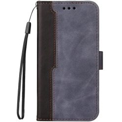   Xiaomi 13, Oldalra nyíló tok, stand, kártyatartóval, kézpánttal, Wooze Colour Wallet, szürke