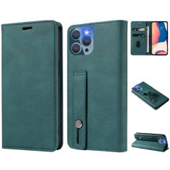   Huawei Nova 10 SE, Oldalra nyíló tok, stand, kártyatartóval, kézpánttal, Wooze Business Plus, zöld