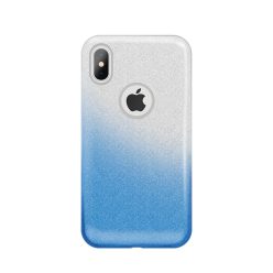   Huawei Mate 20, TPU szilikon tok, csillogó, Forcell Shining, kék/ezüst