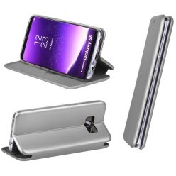   Samsung Galaxy S20 / S20 5G SM-G980 / G981, Oldalra nyíló tok, stand, Forcell Elegance, szürke