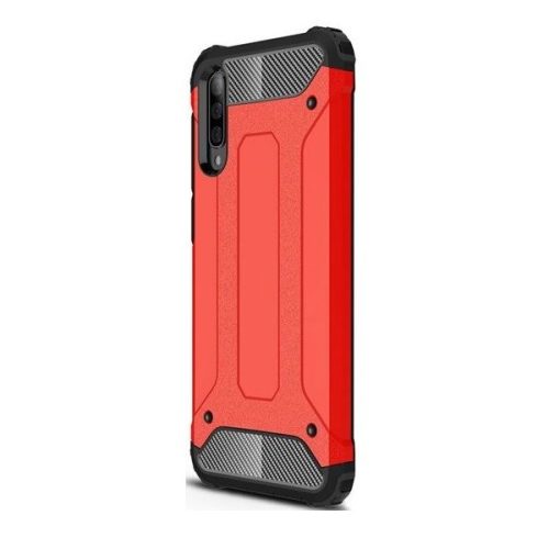 Xiaomi Redmi K30 / K30 5G / Poco X2, Műanyag hátlap védőtok, Defender, fémhatású, piros