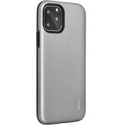   Huawei Y6p, Szilikon tok, műanyag kerettel, közepesen ütésálló, Roar Rico Armor, szürke