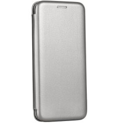   Samsung Galaxy M21 SM-M215F, Oldalra nyíló tok, stand, Forcell Elegance, szürke