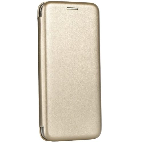 Samsung Galaxy A11 / M11 SM-A115F / M115F, Oldalra nyíló tok, stand, Forcell Elegance, arany