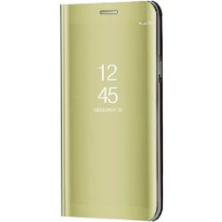   Samsung Galaxy A71 SM-A715F, Oldalra nyíló tok, hívás mutatóval, Smart View Cover, arany (utángyártott)