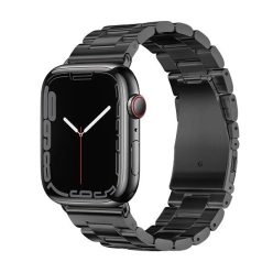   Apple Watch 1-6, SE, SE (2022) (38 / 40 mm) / Watch 7-8 (41 mm), fém pótszíj, Hoco WA10, fekete