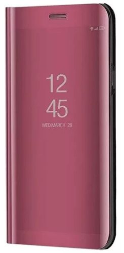 Samsung Galaxy S20 Plus / S20 Plus 5G SM-G985 / G986, Oldalra nyíló tok, hívás mutatóval, Smart View Cover, vörösarany (utángyártott)