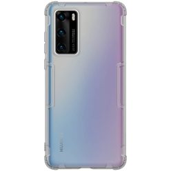   Huawei P40, Szilikon tok, Nillkin Nature, ultravékony, szürke