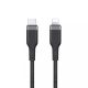 WIWU Platinum PT04 braided kábel USB-C / Lightning 3M fekete