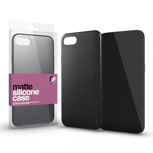 Szilikon matte tok ultra vékony fekete Apple iPhone 14 Plus készülékhez