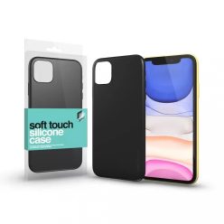   Soft Touch Silicone Case fekete Apple iPhone 14 készülékhez