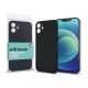 Soft Touch Silicone Case Slim fekete Apple iPhone 14 Pro készülékhez