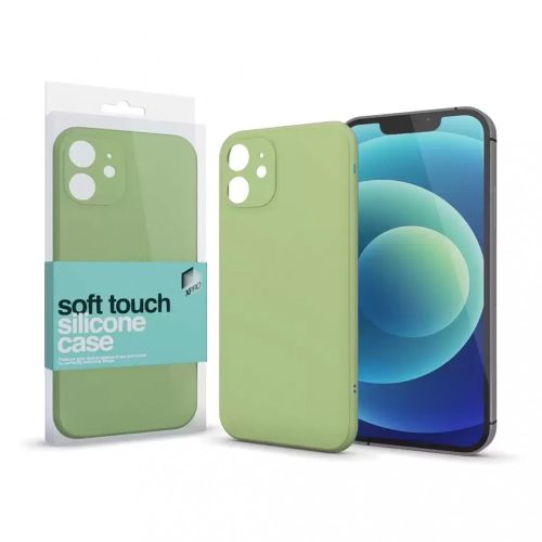 Soft Touch Silicone Case Slim világoszöld Apple iPhone 14 Plus készülékhez