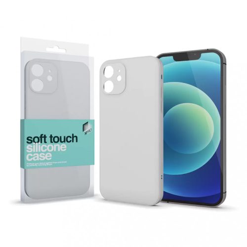 Soft Touch Silicone Case Slim törtfehér Apple iPhone 14 Pro készülékhez