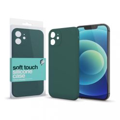   Soft Touch Silicone Case Slim sötétzöld Apple iPhone 14 Plus készülékhez