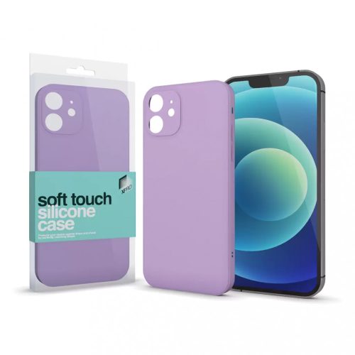 Soft Touch Silicone Case Slim lila Apple iPhone 14 Pro Max készülékhez