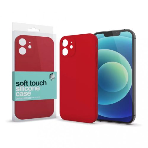 Soft Touch Silicone Case Slim piros Apple iPhone 14 Plus készülékhez