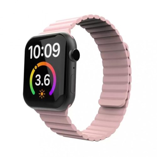 XPRO Apple Watch mágneses szilikon szíj pink 38mm / 40mm / 41mm