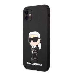   Karl Lagerfeld tok fekete KLHCN61SNIKBCK Apple Iphone 11 készülékhez