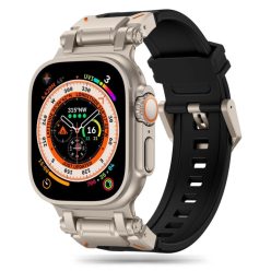    Tech-Protect DELTA PRO óraszíj Fekete / Titán, Apple Watch 42mm / 44mm / 45mm / 49mm készülékhez