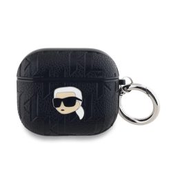   Karl Lagerfeld tok fekete KLA3PGKIPK Apple Airpods 3 készülékhez